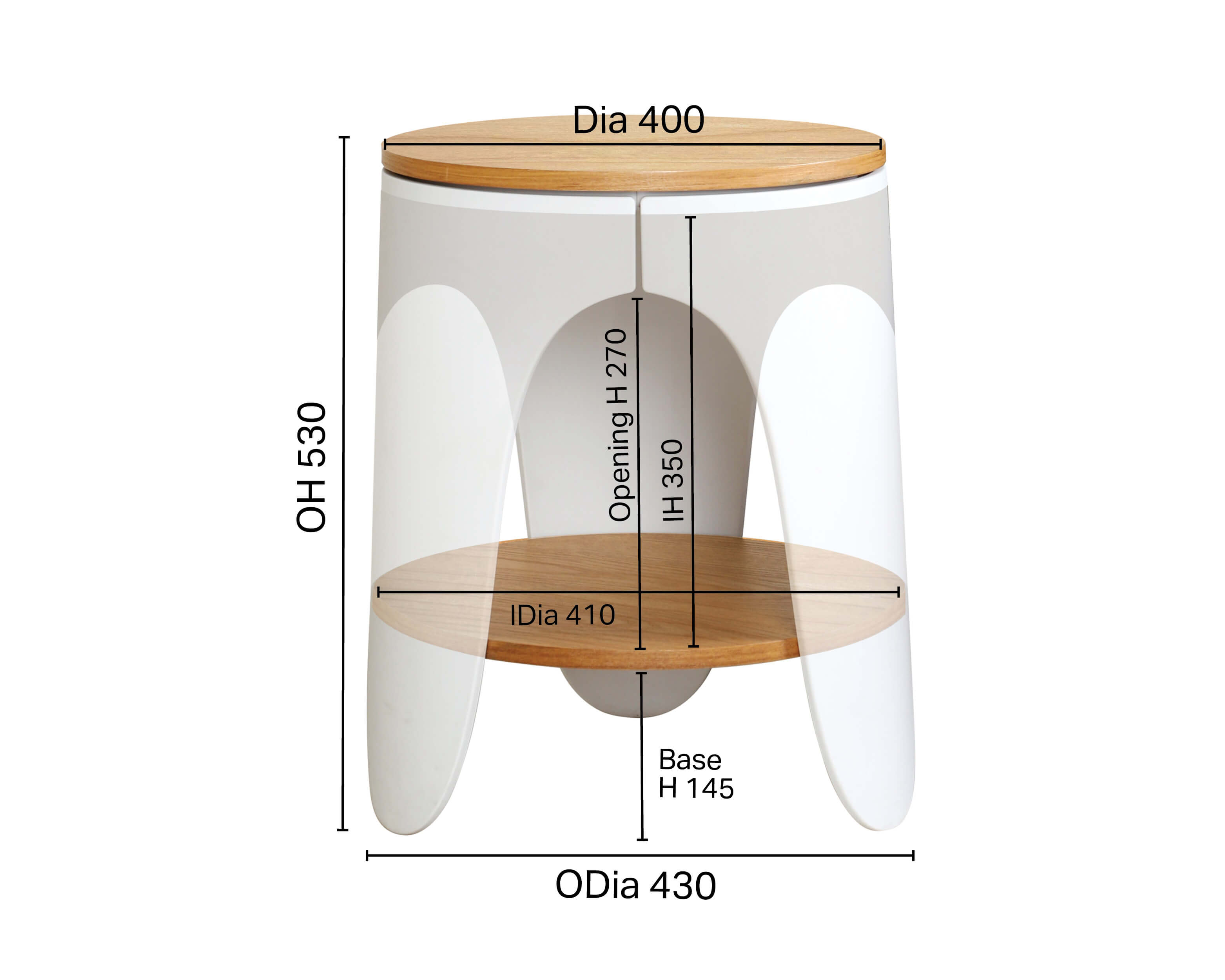 Zashima Bedside Table/ Coffee Table – Small